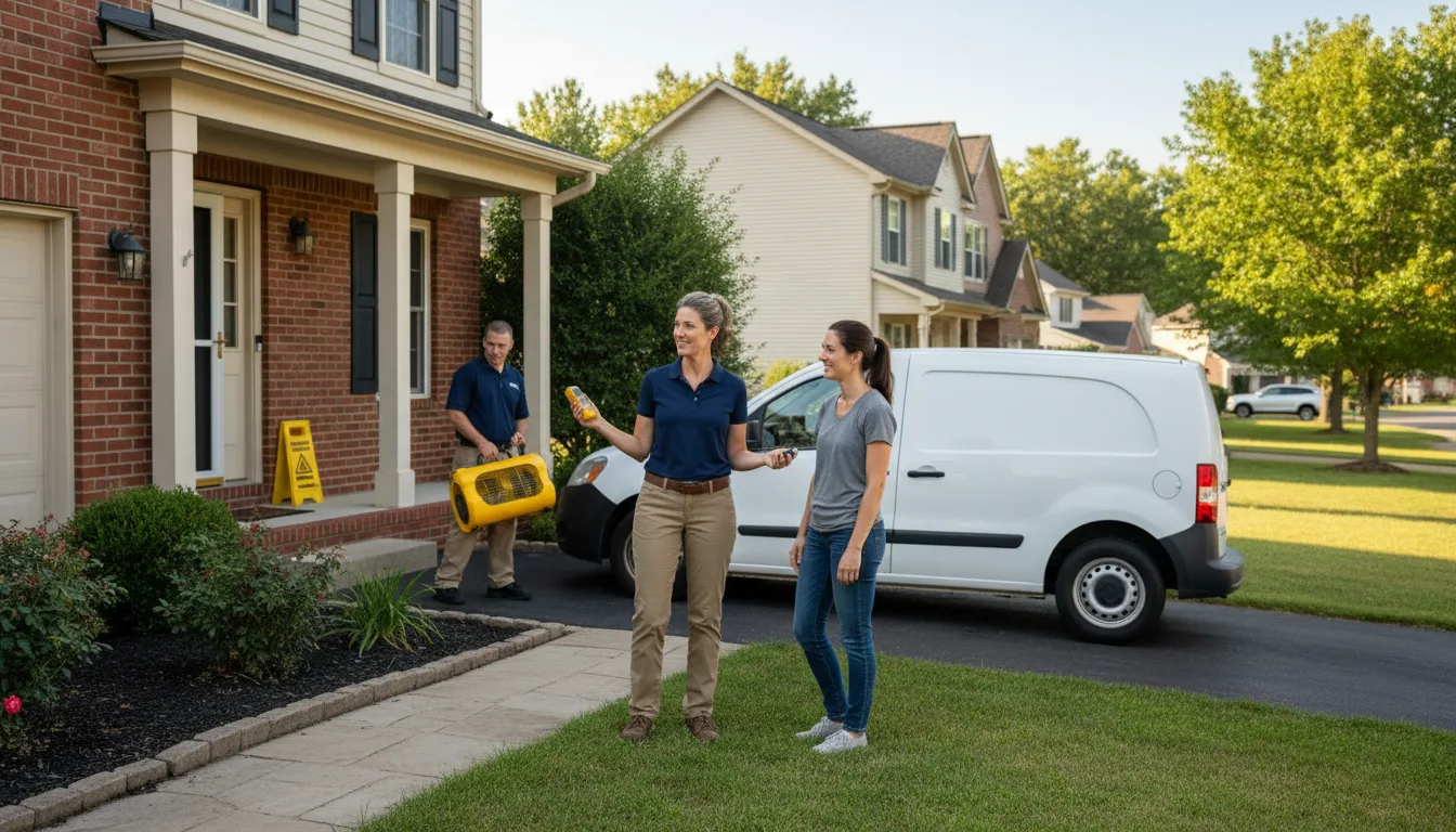 Residential water damage restoration in Firth, ID